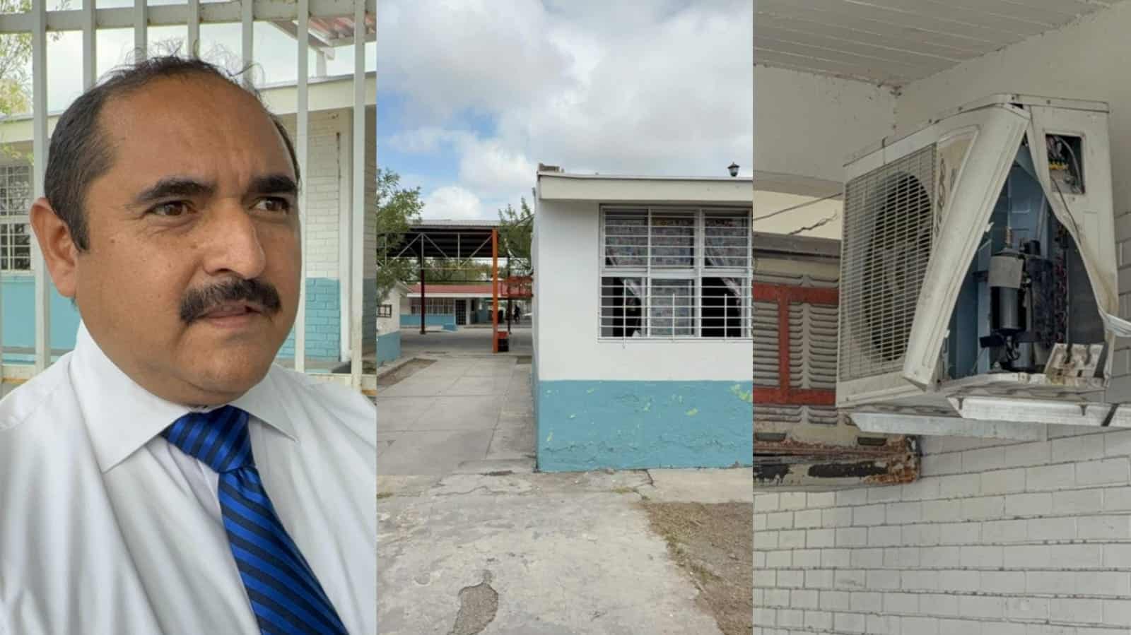 Escuela en Monclova enfrenta situación crítica por robo de cableado y falta de aire