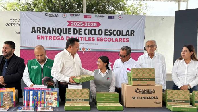 Arranca ciclo escolar en Coahuila con ceremonia en Piedras Negras