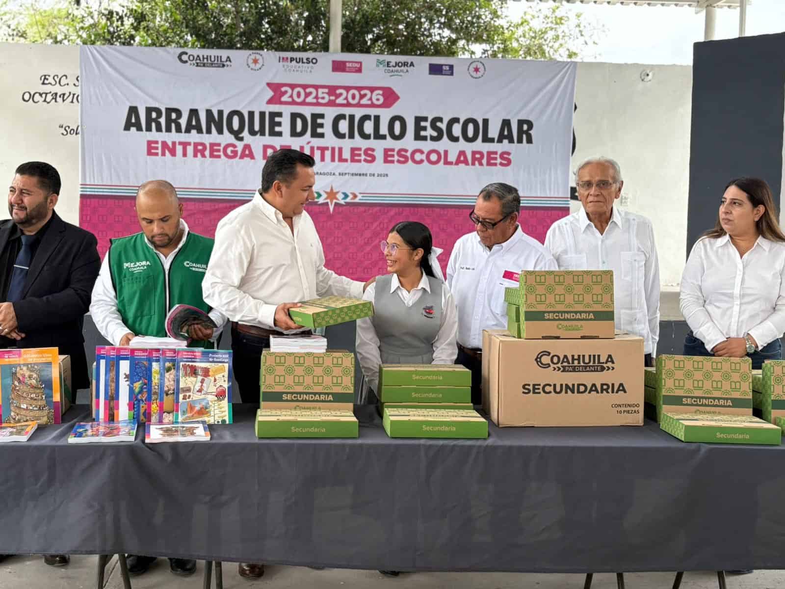 Arranca ciclo escolar en Coahuila con ceremonia en Piedras Negras