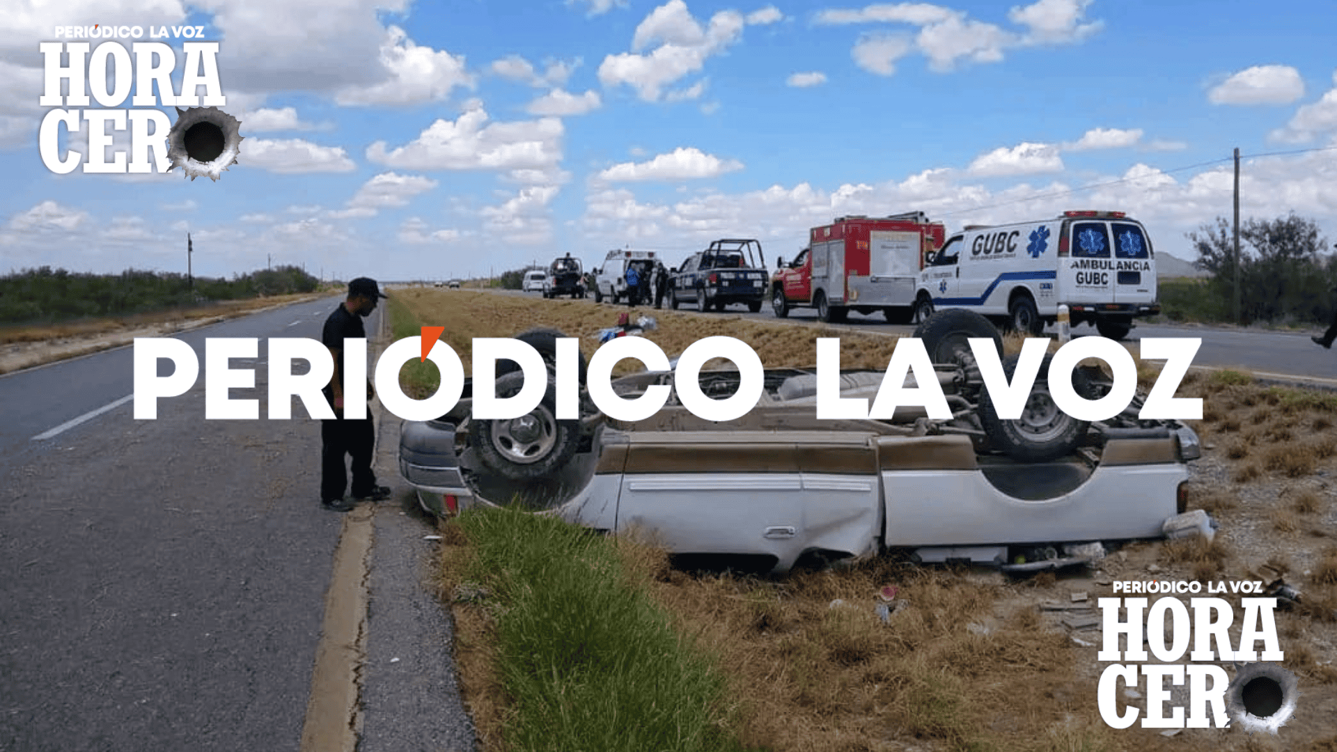 Acaban viaje en el hospital vuelca familia en la federal 57