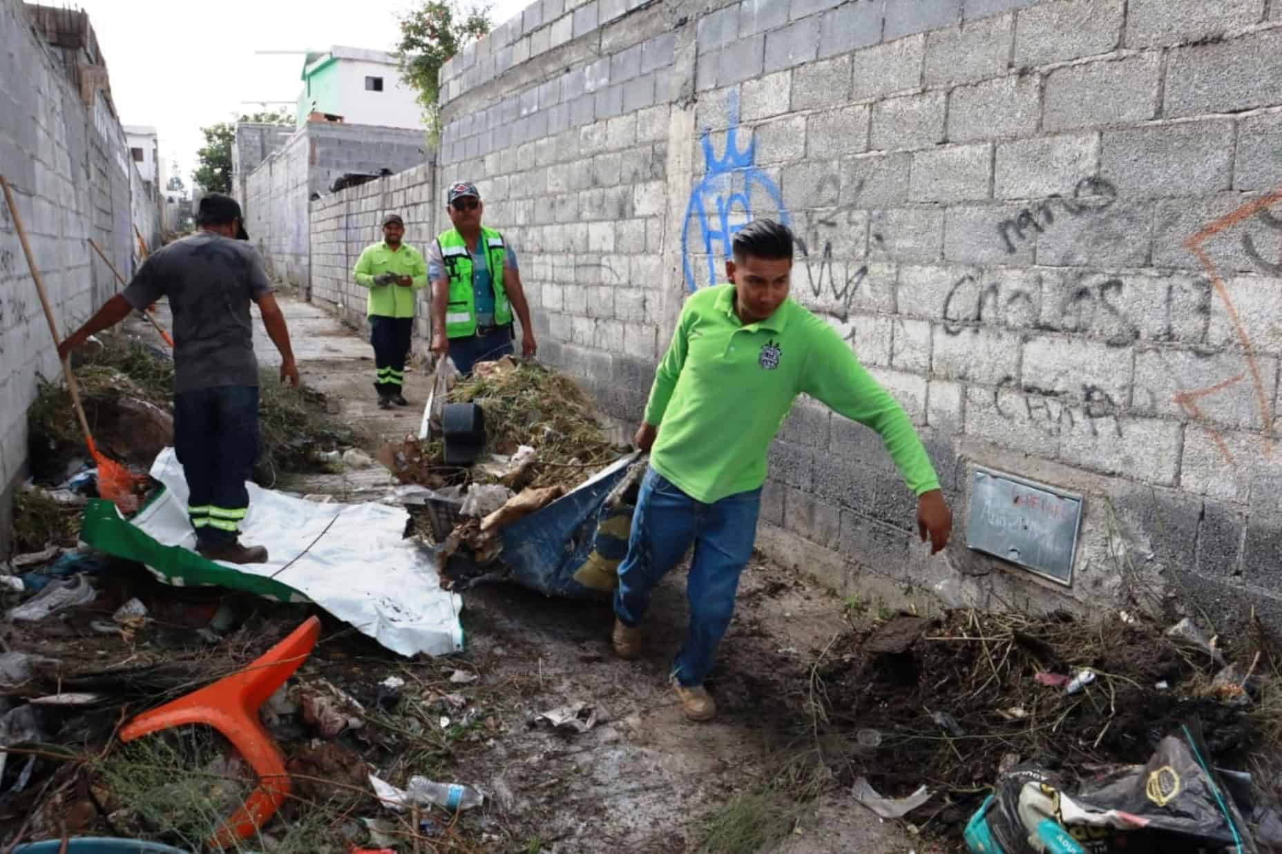 Programa Aquí Andamos embellece Saltillo con escombros y árboles
