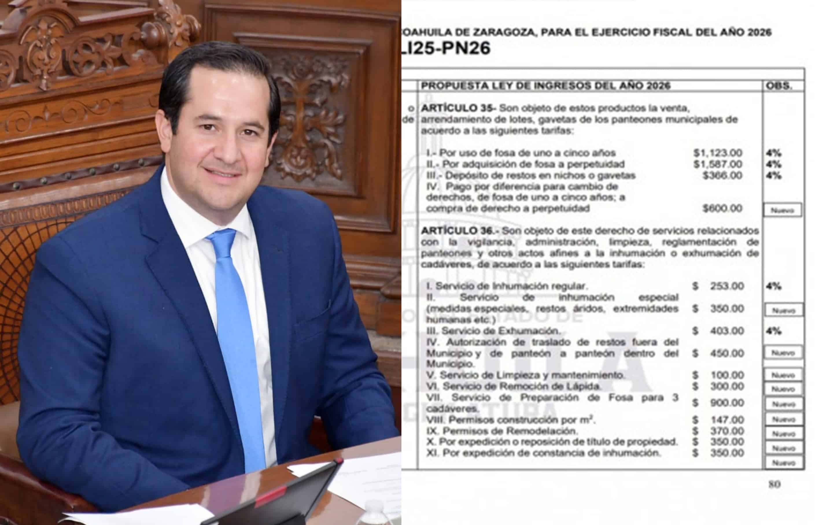 Vigilará Guillermo Ruiz Ley de Ingresos de Piedras Negras para evitar nuevos cobros
