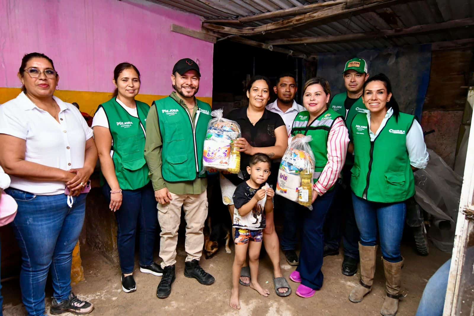 Apoyo a familias afectadas por desbordamiento en Ejido Chulavista