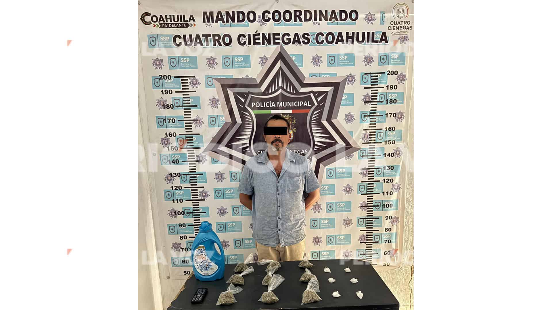 Hombre consignado tras hallazgo de sustancias ilícitas en botella de suavizante