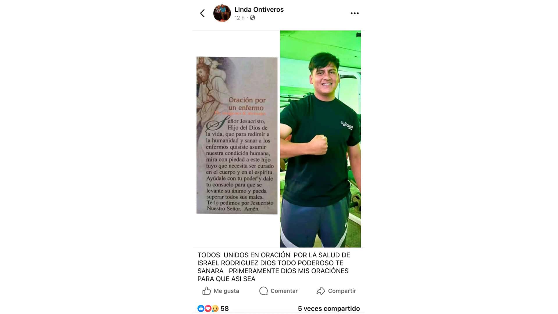Familiares Piden Oración por Joven Herido en San Buenaventura