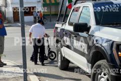 Colisión entre patín motorizado y auto en Bulevar San José