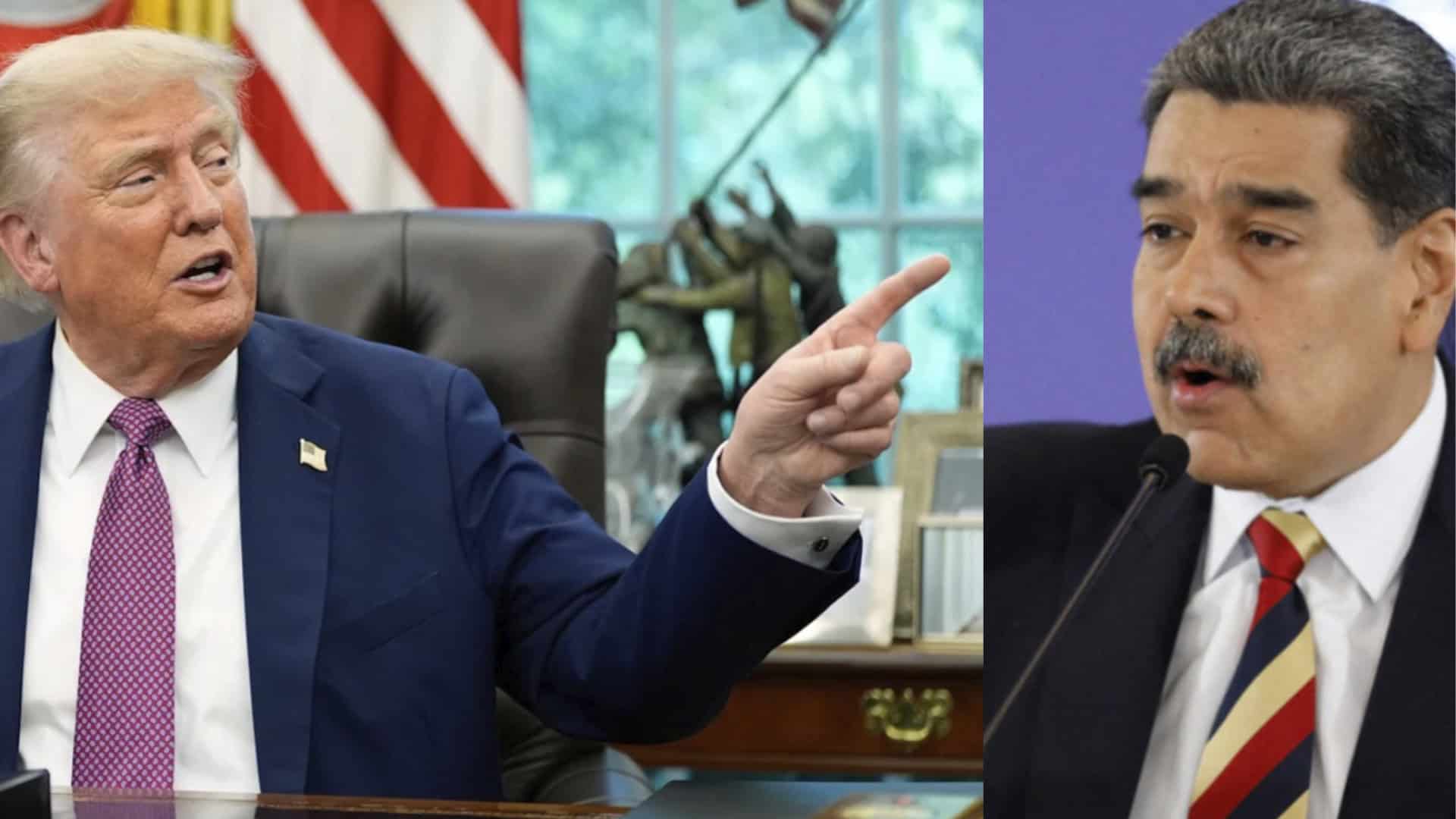 Presidente Trump advierte a Maduro tras incidentes con aviones venezolanos