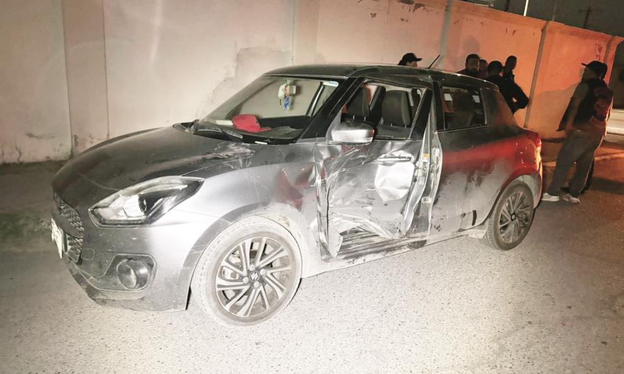 Accidente vial en Juárez por maniobra indebida