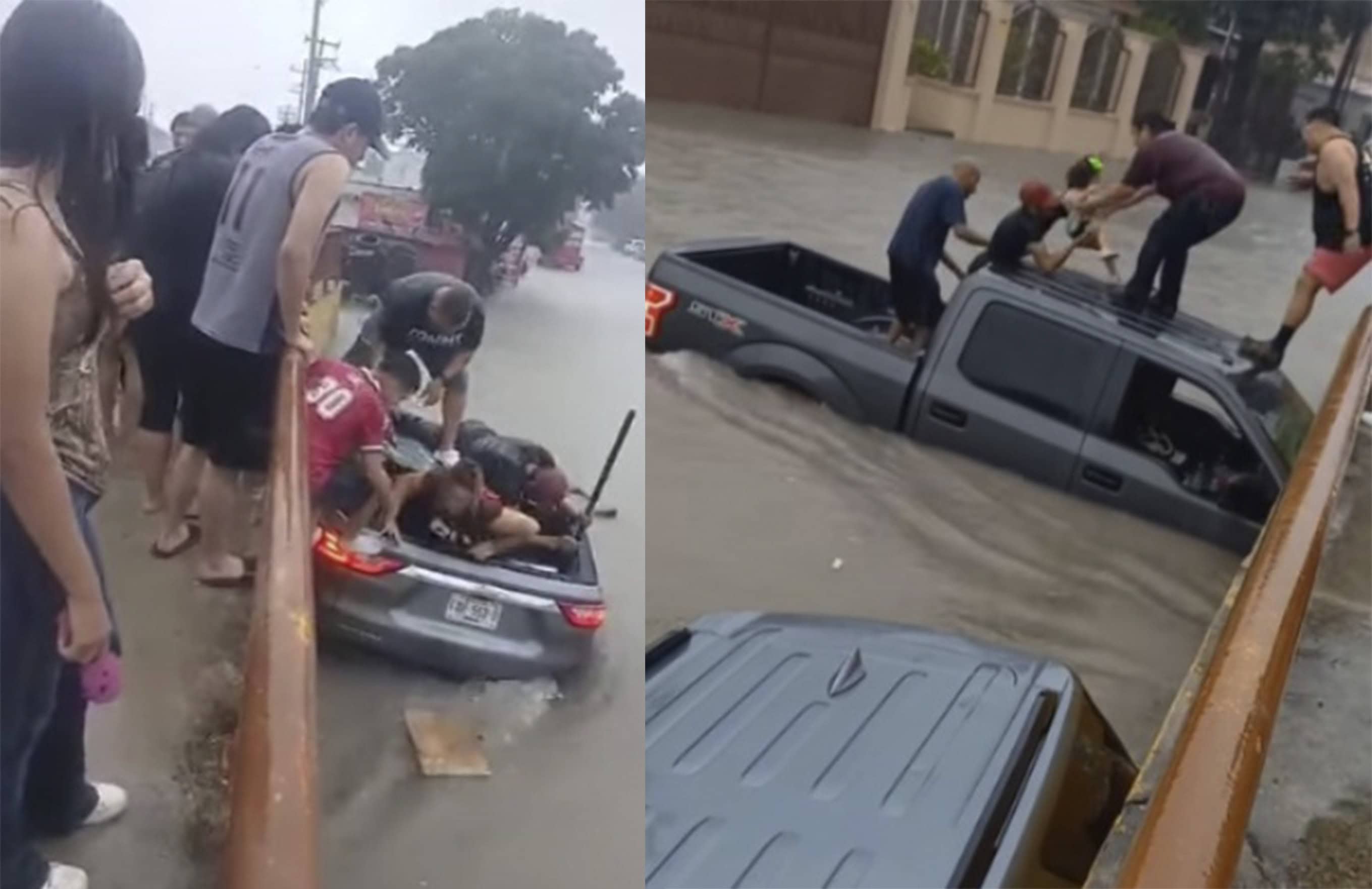Héroes rescatan a familia monclovense arrastrada por corriente en Piedras Negras