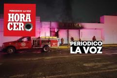 Incendio consume tienda BAIMA en pleno centro de Monclov