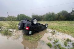 Accidente en Allende: volcadura de dos vehículos deja a todos los ocupantes ilesos