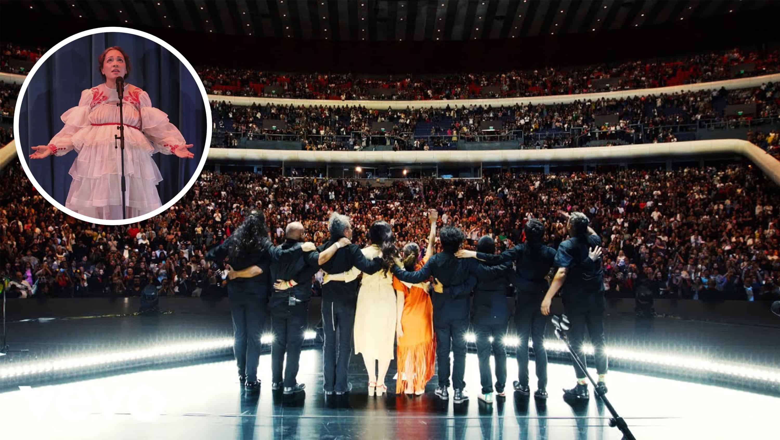Natalia Lafourcade celebra embarazo en un emotivo concierto