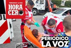 Convulsiona mujer  en manifestación