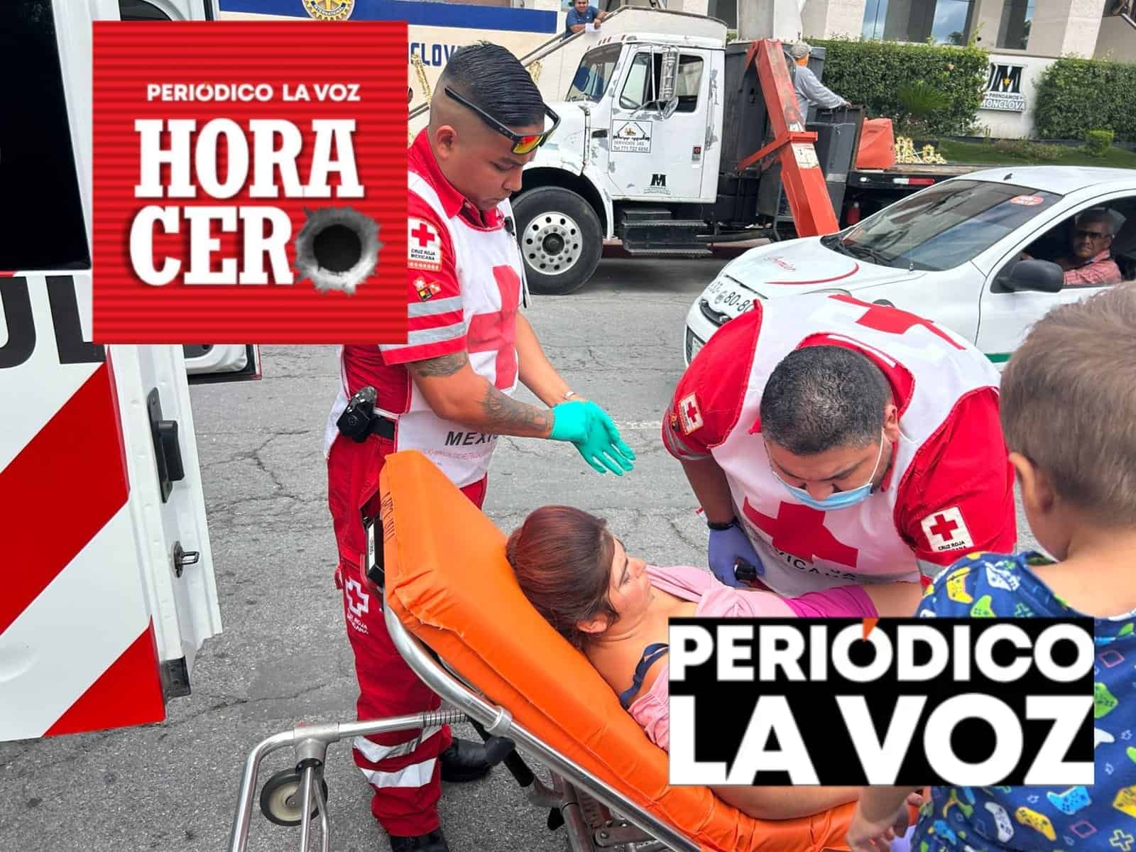 Convulsiona mujer  en manifestación
