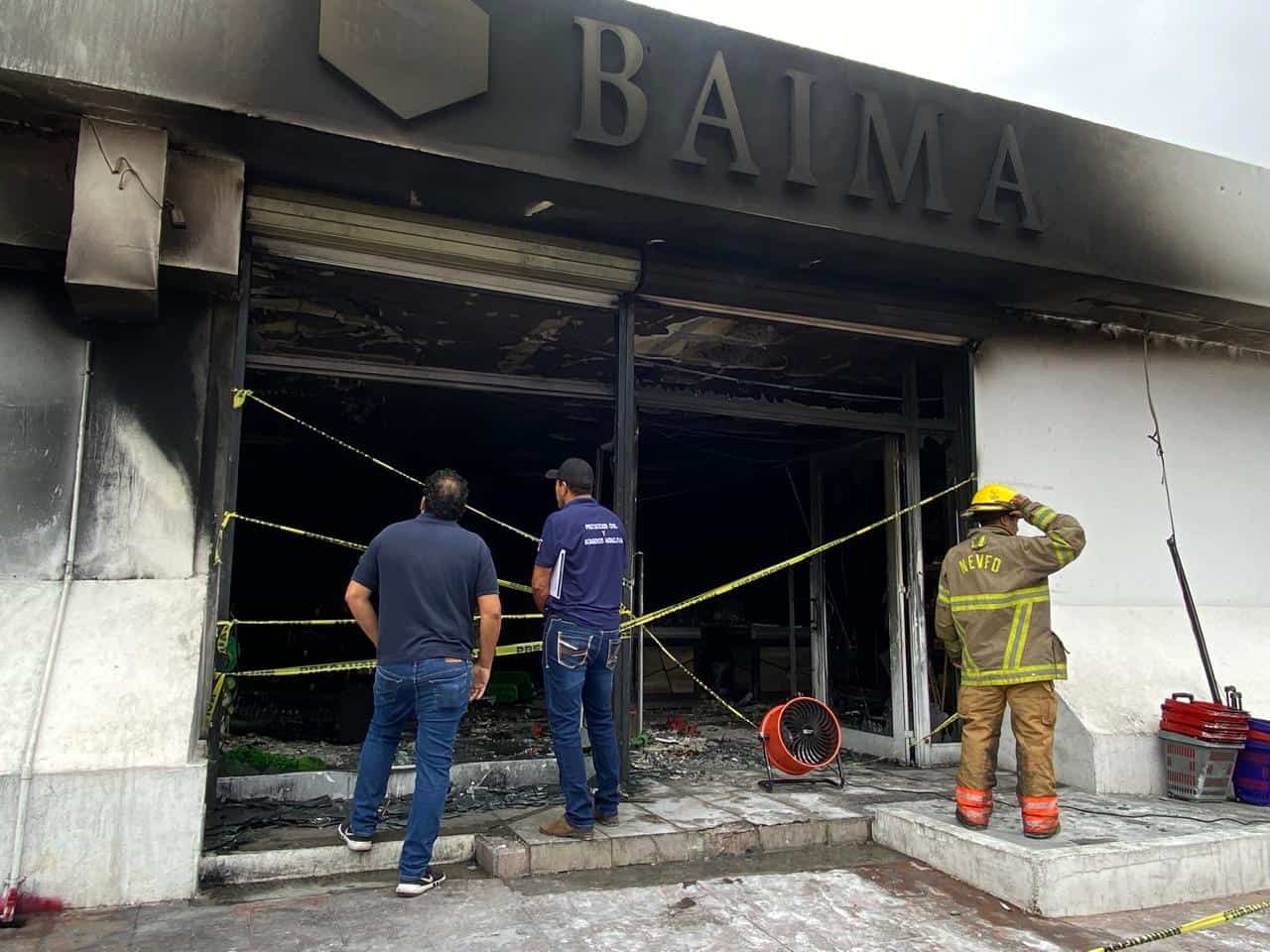 Incendio en BAIMA: daños materiales y causa por determinar