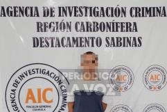 Arresto de individuo con maleta de sustancias prohibídas en Sabinas