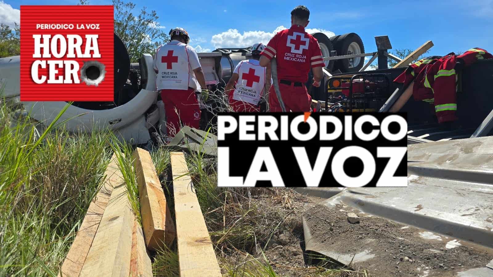 Trailero pierde la vida en volcadura en carretera estatal de Coahuila