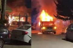 Incendian camioneta durante la madrugada en colonia Lázaro Cárdenas