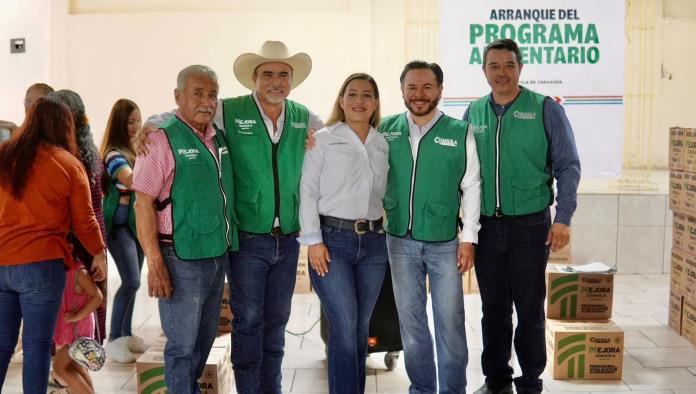 Familias de Sacramento reciben apoyo alimentario con el programa “Despensón” de Mejora Coahuila
