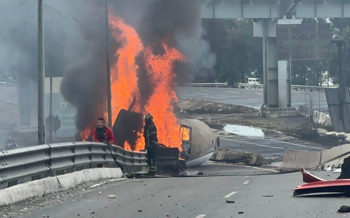 Accidente de pipa de gas en Iztapalapa: niña trasladada a Texas