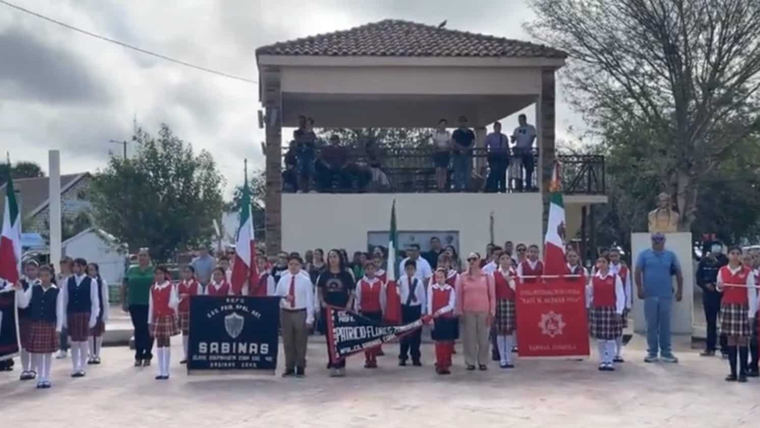 Conmemoración del 178 Aniversario de los Niños Héroes en Sabinas