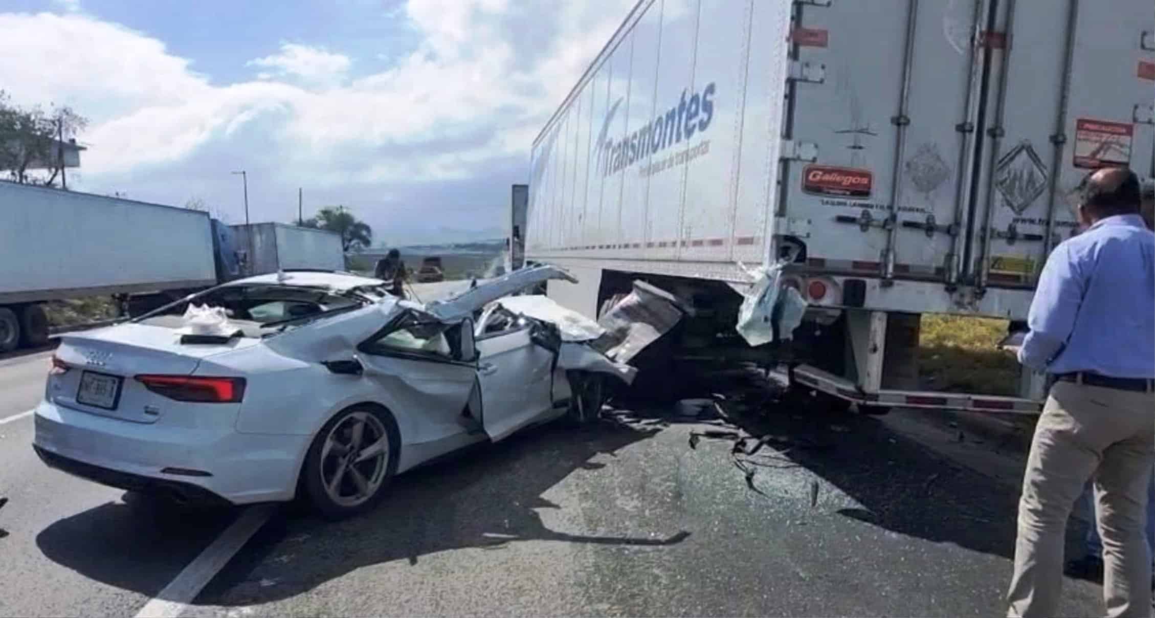 Choque en Saltillo-Monterrey: Conductor de Audi ileso