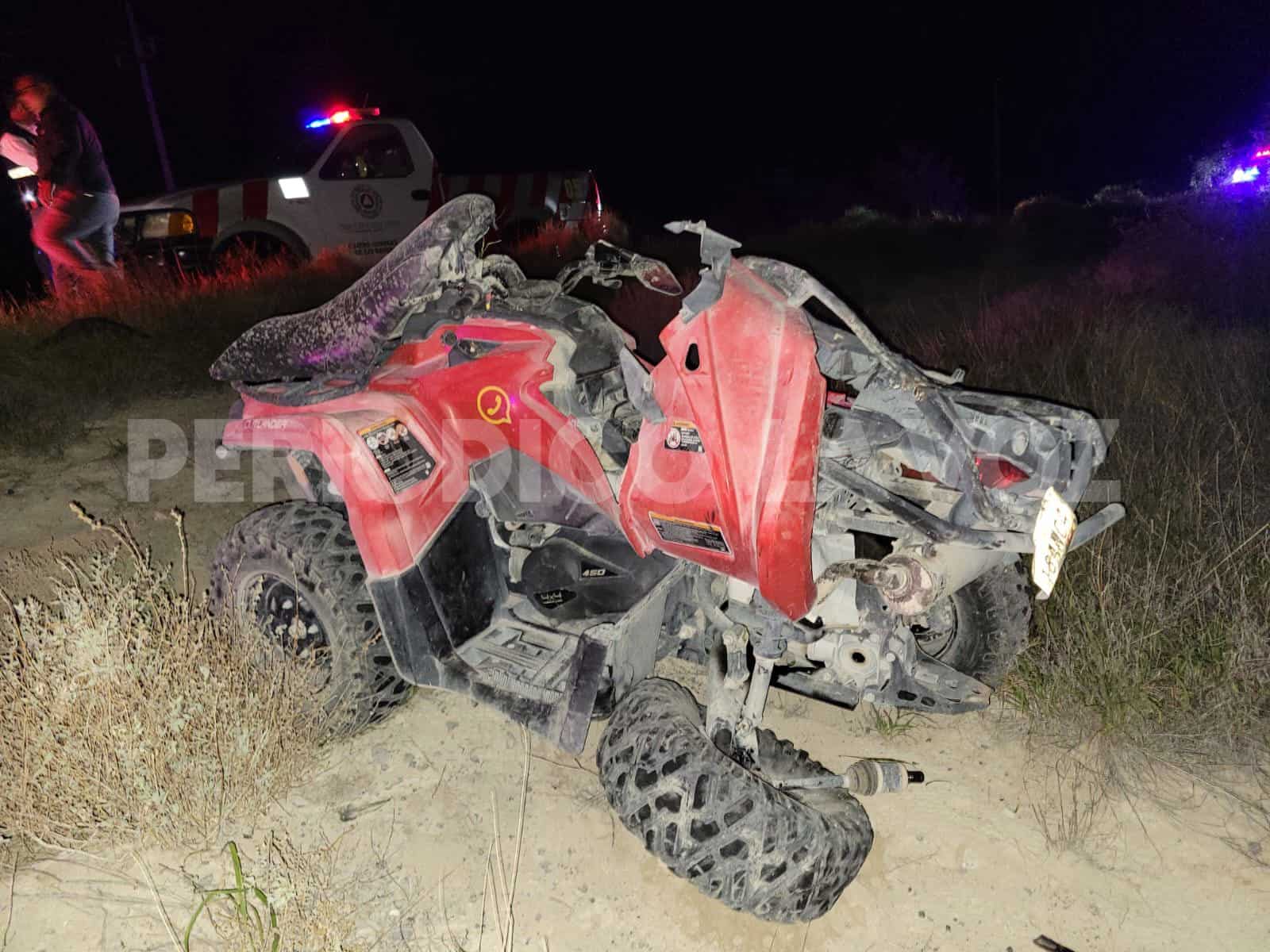 Motociclista resulta herido tras ser embestido en camino rural de Ocampo.