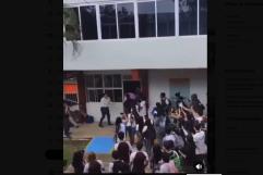 Alumnos agreden fuertemente  al director del CBTIS autoridades investigan