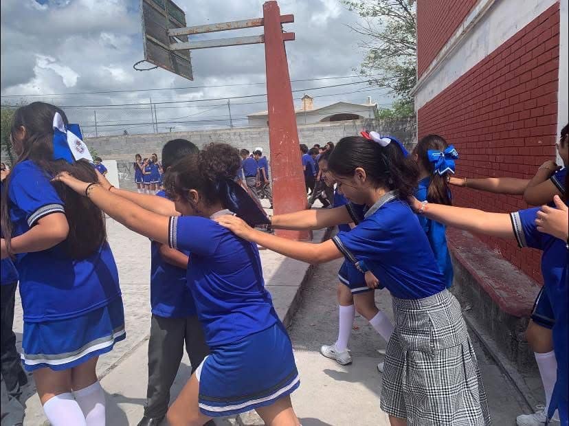 Secundaria Técnica de Castaños participa en simulacro nacional de alerta sísmica