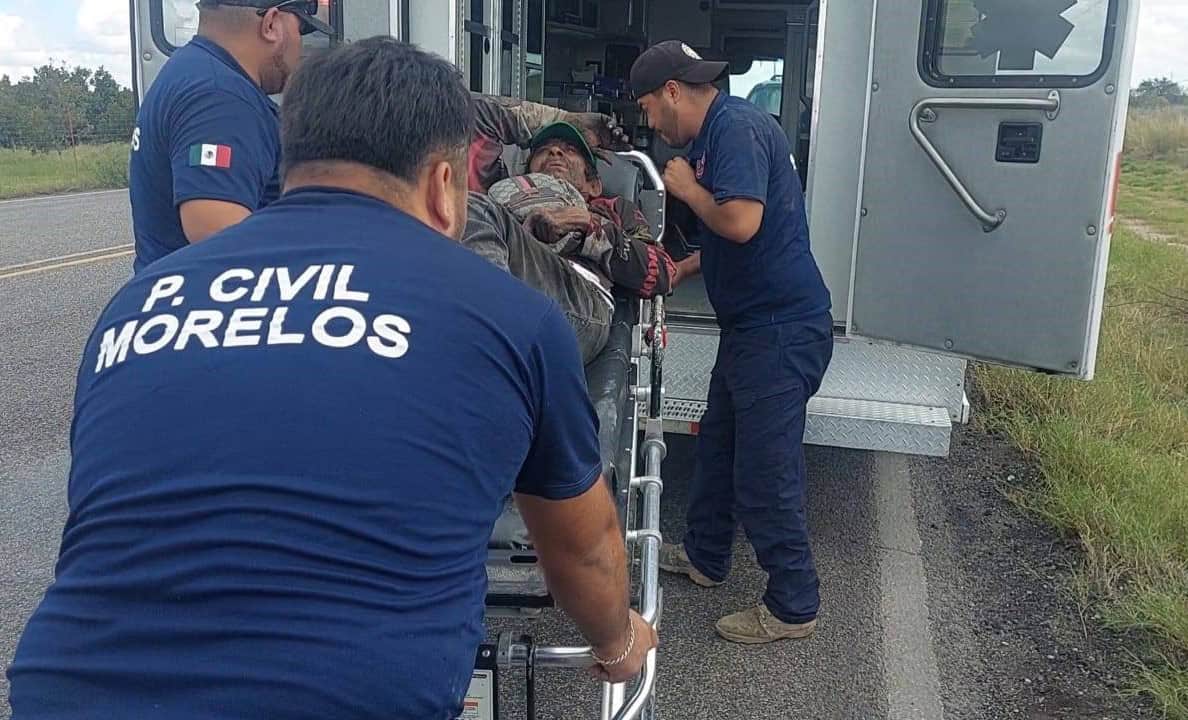 Rescatan en Morelos a hombre  originario de Sacramento, duró tres días tirado