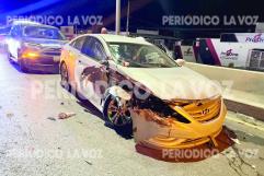 Fuerte choque entre tráiler y automóvil en Monclova