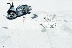 Adolescente de 16 años gravemente herido en colisión entre moto y camioneta en Monclova