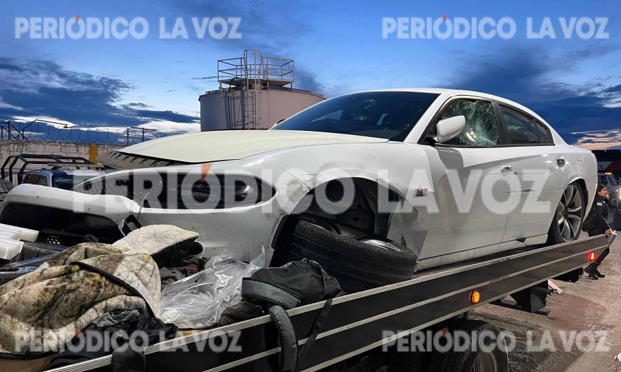 Intensa persecución policiaca con Dodge Charger en Frontera deja caos vial