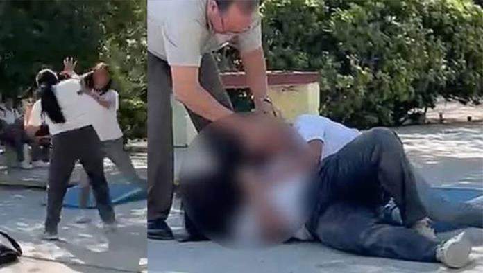 Pelea entre alumnas del CBTIS 239 opaca jornada del Día Naranja en Nava