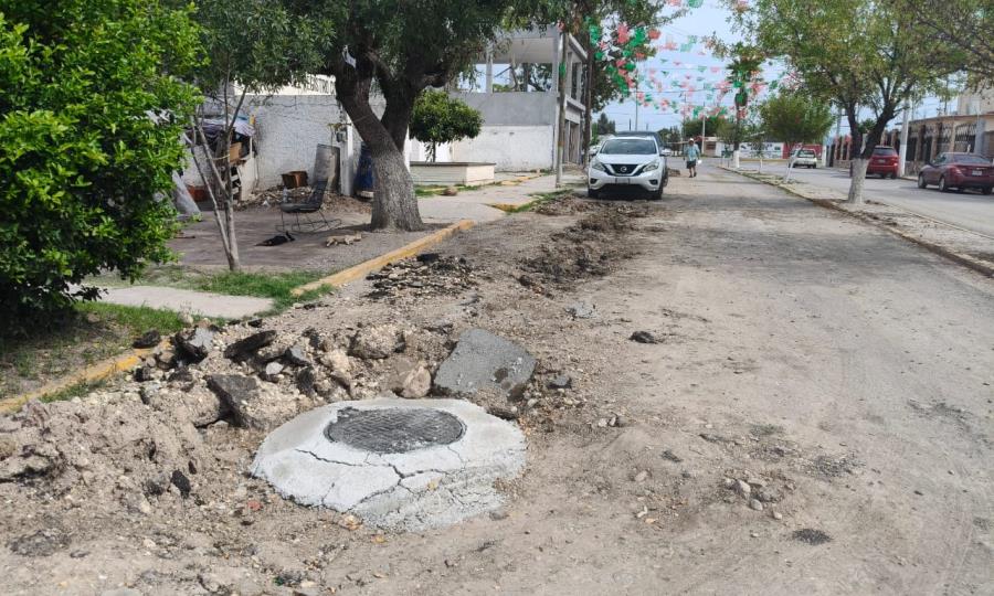 Preocupación en Villa de Agujita por obra de drenaje inconclusa