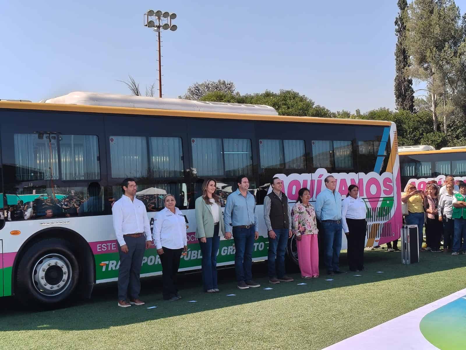 Presentan en Saltillo el sistema de transporte gratuito Aquí Vamos Gratis