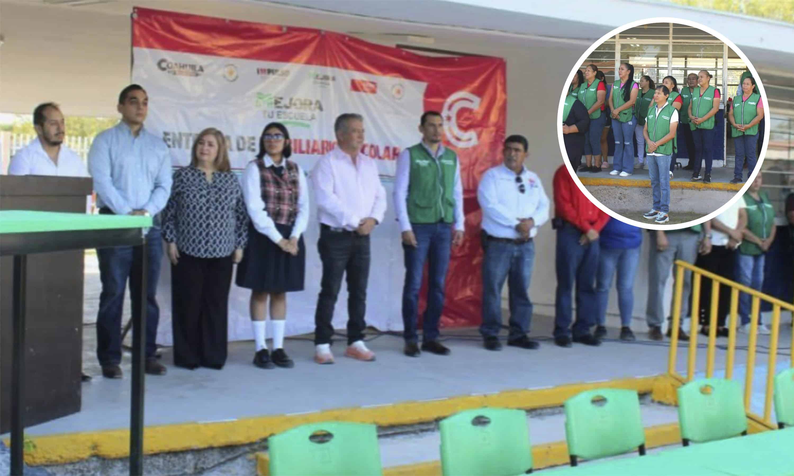 Mejoran condiciones escolares en Villa Unión con entrega de mobiliario