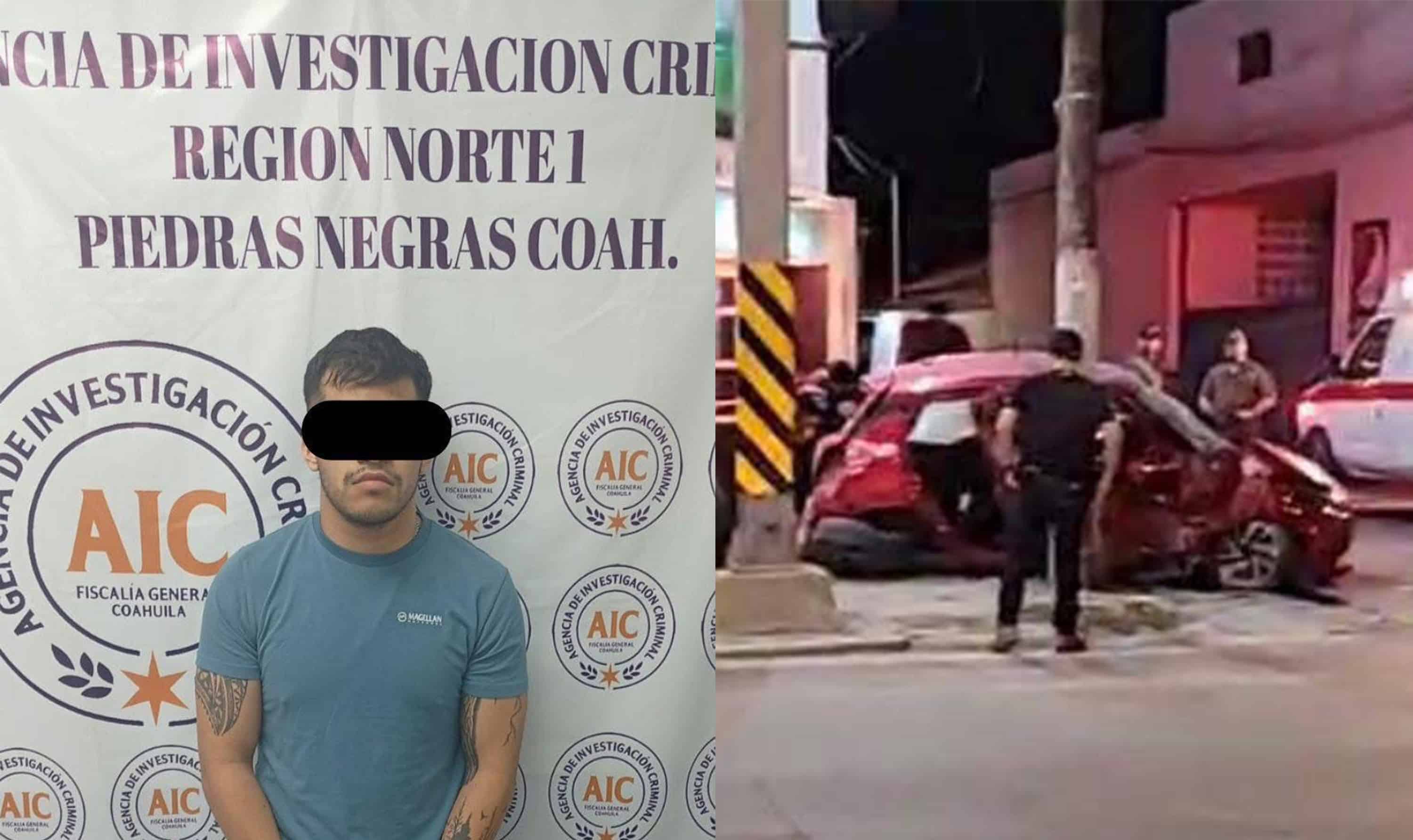 Detienen en Piedras Negras a presunto responsable de homicidio culposo en estado de ebriedad