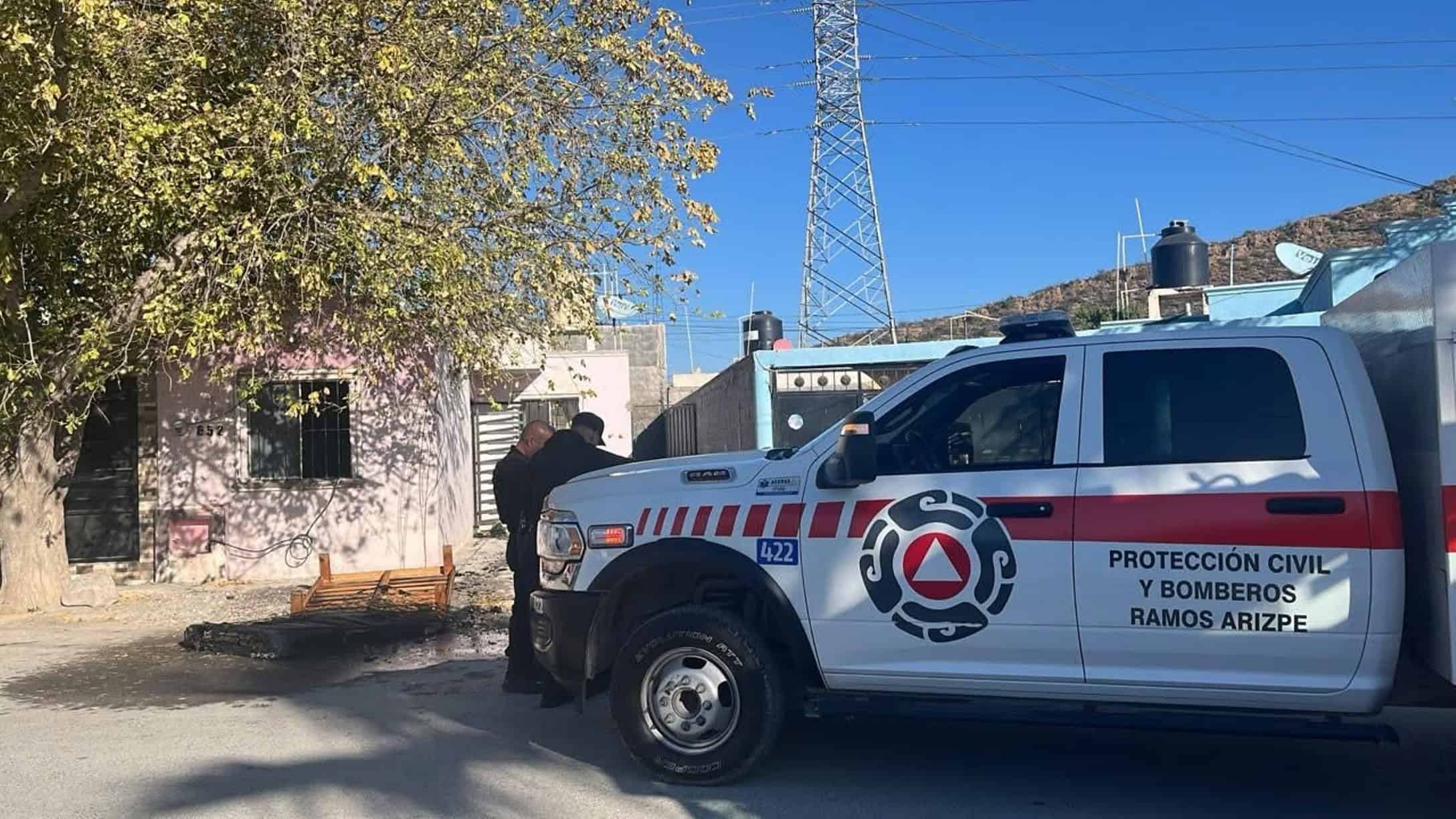 Incendio en Colonia Analco 2 de Ramos Arizpe controlado por Bomberos