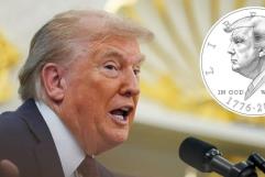 Presidente Trump podría tener moneda conmemorativa para 250 aniversario de independencia