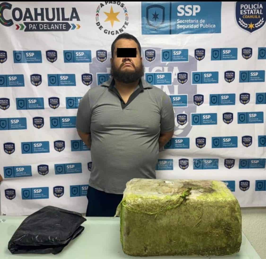 Cae con 10 kilos de marihuana en zona Tecnológico en Piedras Negras