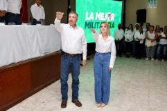 Laura Jiménez Gutiérrez presente en importante reunión del PRI en Múzquiz