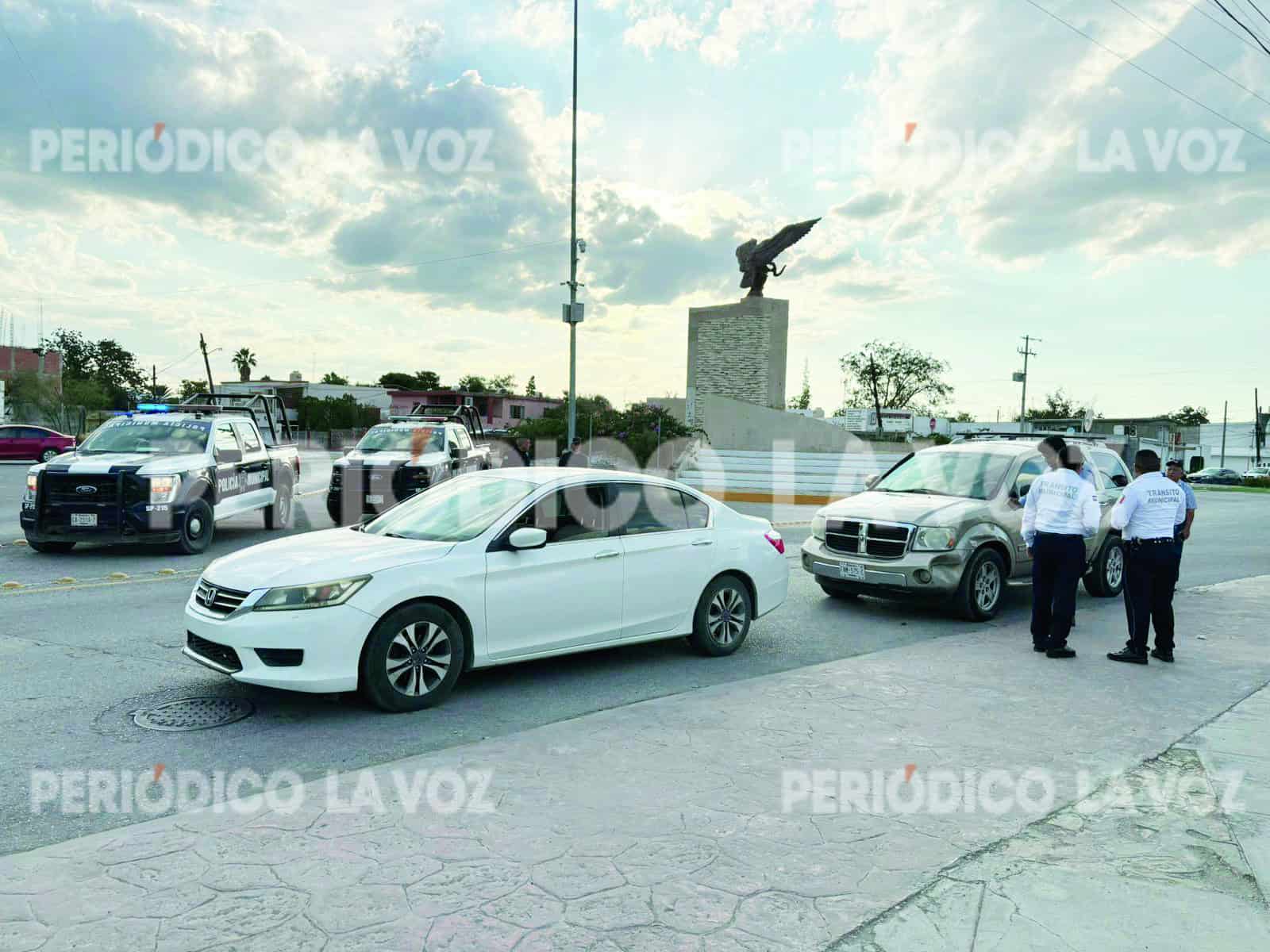 Colisión en el bulevar Francisco I. Madero de Monclova