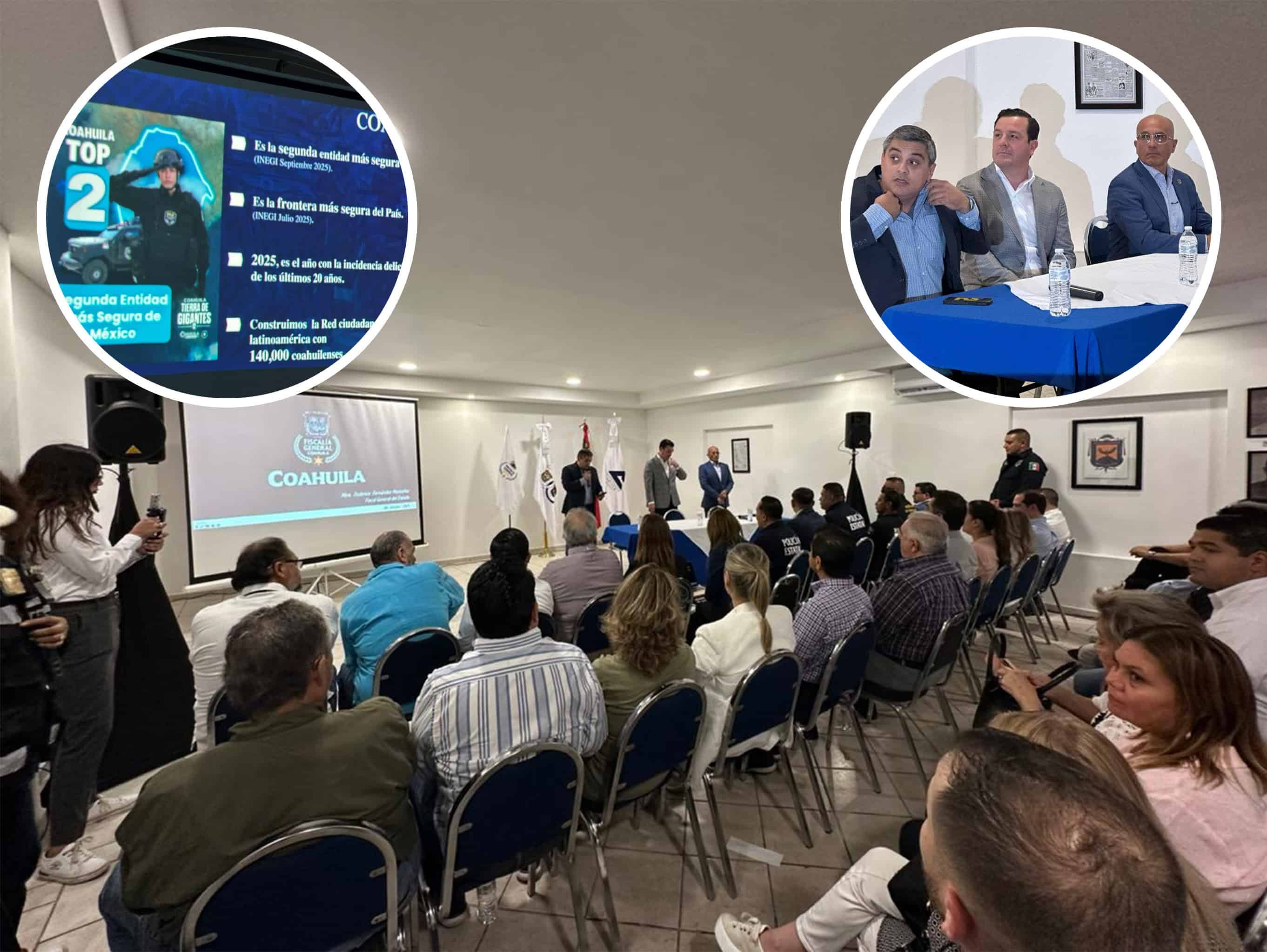 Destaca Fiscal General coordinación ciudadana y bajos índices delictivos en Coahuila