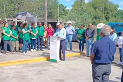 Óscar Ríos Ramírez arrancó obras de pavimentación con inversión de 2 millones 59 mil 227