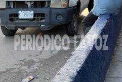 Colisión frente al estadio Ciudad Deportiva de Monclova