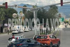 Choque por alcance en bulevar Francisco I. Madero genera congestión