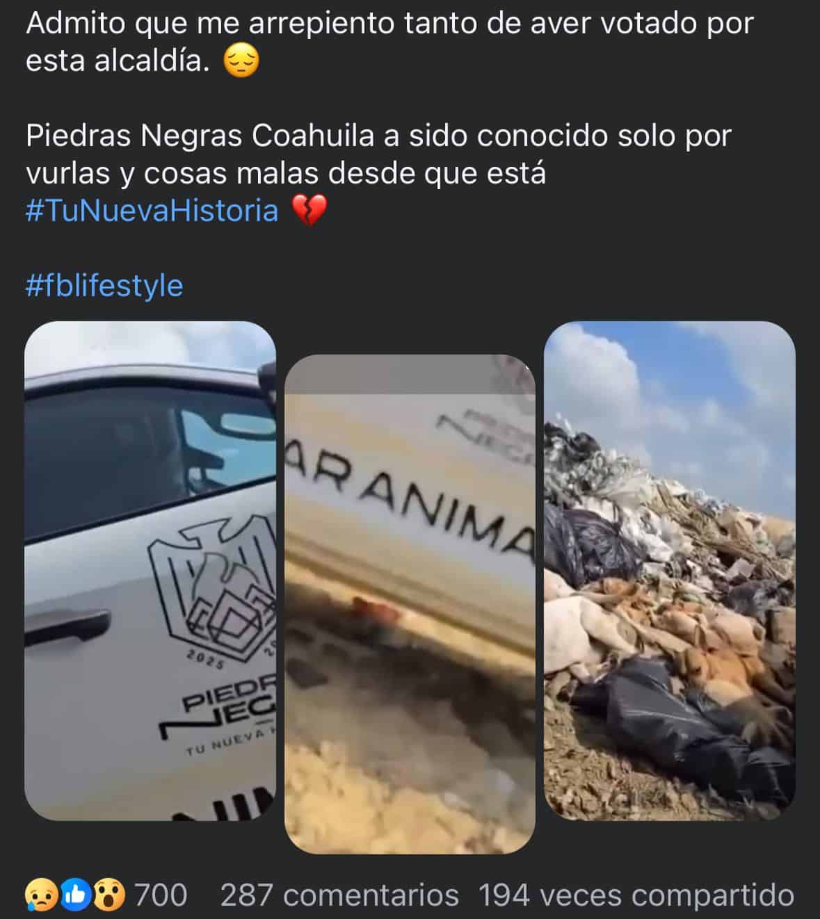 Indignación en ciudadanos por video que muestra a empleados municipales arrojando perros muertos al relleno sanitario