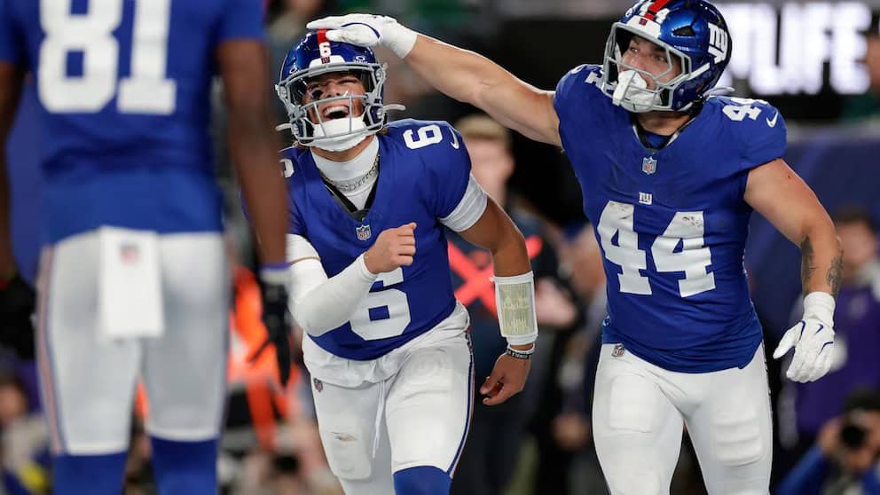 New York Giants sorprenden al vencer a Philadelphia Eagles en la NFL