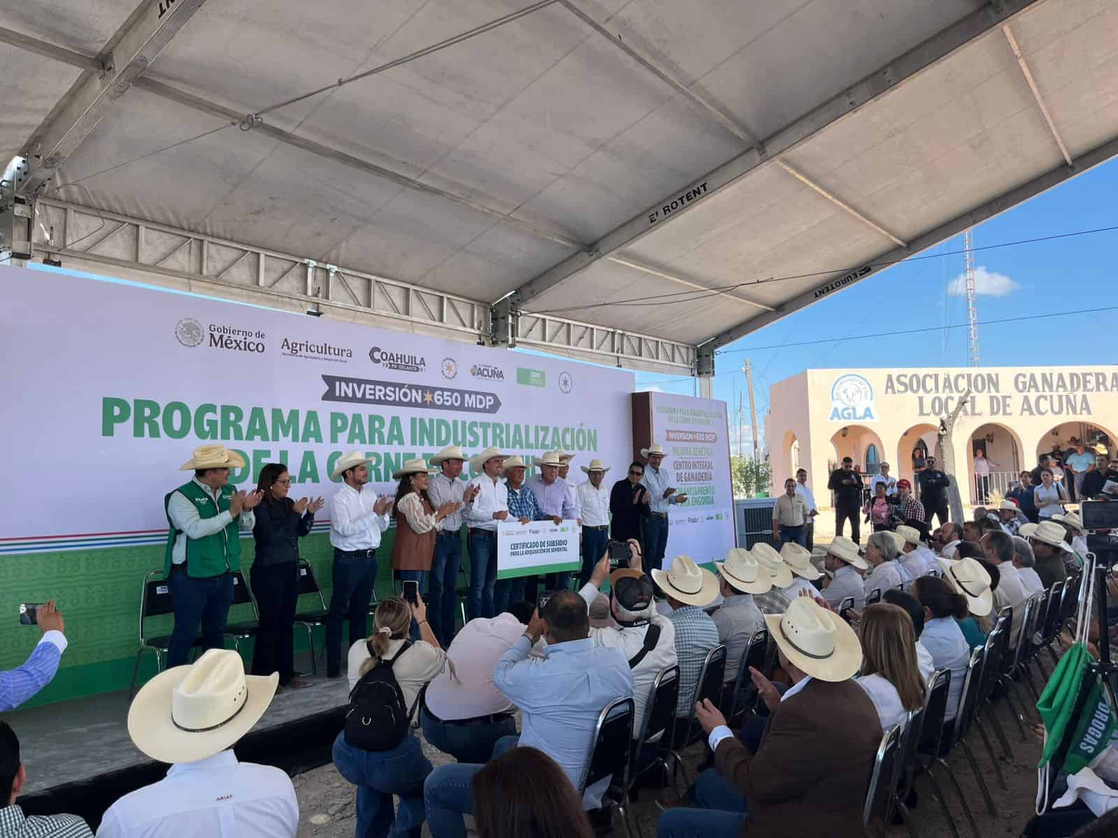 Impulsan mejoramiento genético del ganado con inversión de 650 MDP en Coahuila